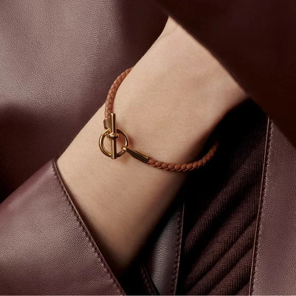 Hermes Glenan Bracelet in Gold Brown